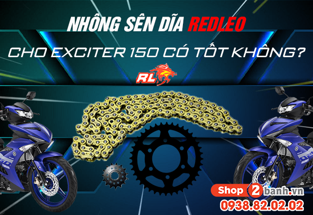 Nhông sên dĩa redleo cho exciter 150 dùng có tốt không - 1