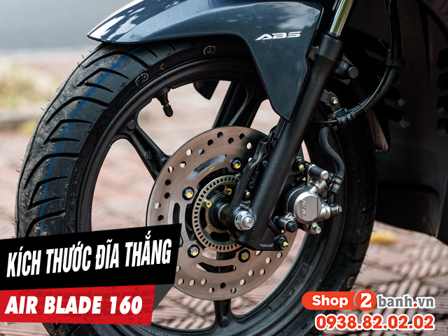 Kích thước đĩa thắng trước xe ab 160 bao nhiêu thay loại nào phù hợp - 1