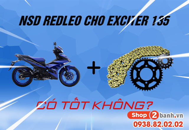 Nhông sên dĩa redleo cho exciter 135 dùng có tốt không - 1