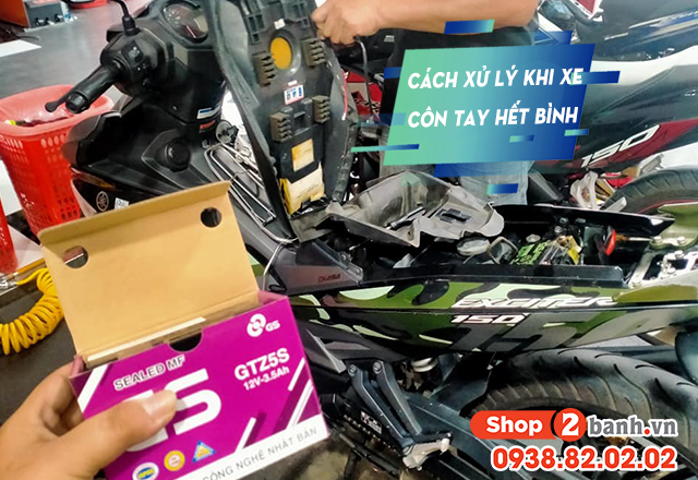 Cách xử lí khi xe máy hết bình ắc quy hiệu quả - 1
