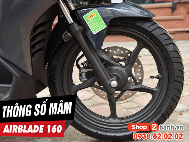 Thông số mâm zin airblade 160 là bao nhiêu  - 1