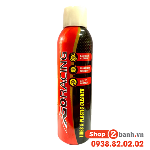 Chai xịt làm sạch dàn nhựa nhám vỏ lốp xe goracing - 1