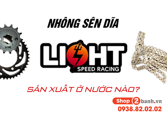 Nhông sên dĩa light speed racing sản xuất ở nước nào - 1