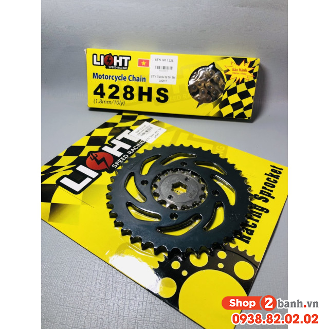 Bộ nhông sên dĩa light cho yamaha exciter 135 đời 5 số 2011 - 2015 - 3