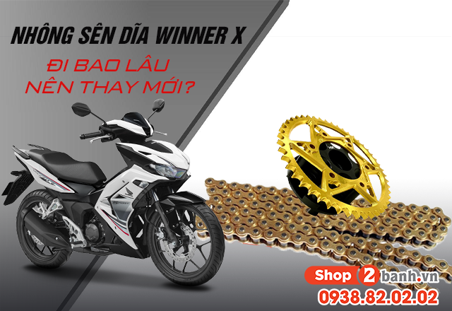Nhông sên dĩa xe winner x đi bao lâu thì nên thay mới - 1