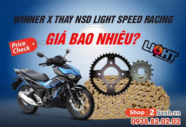 Honda winner x thay nhông sên dĩa light giá bao nhiêu - 1