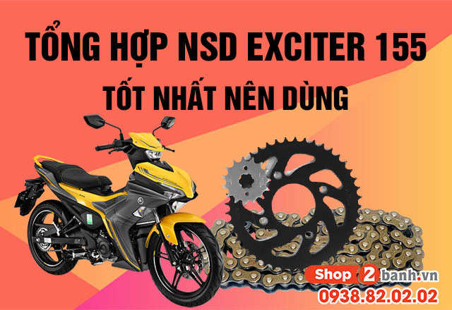 Tổng hợp nhông sên dĩa exciter 155 tốt bạn nên dùng - 1