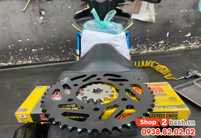 Nhông sên dĩa recto cho exciter 155 có tốt không giá bao nhiêu - 3