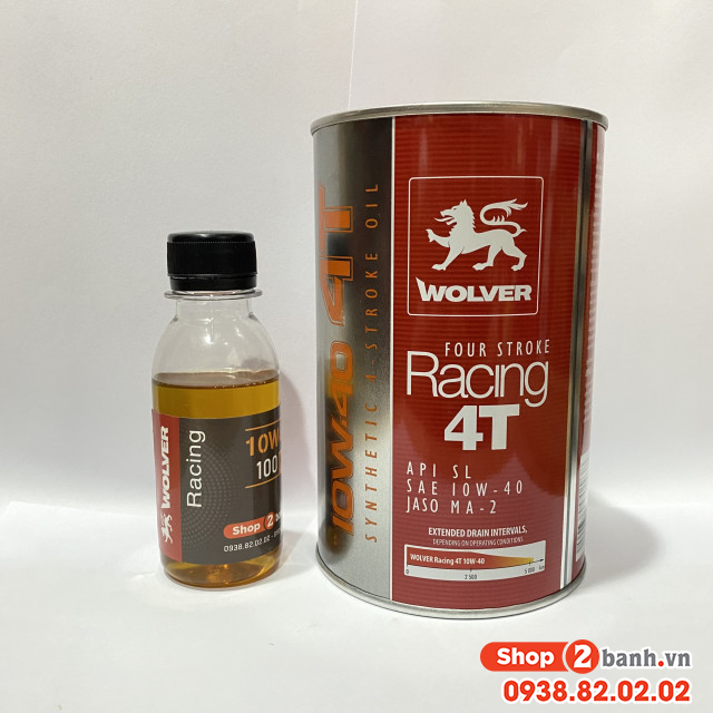 Nhớt chiết lẻ wolver racing synthetic 10w40 100ml - 1