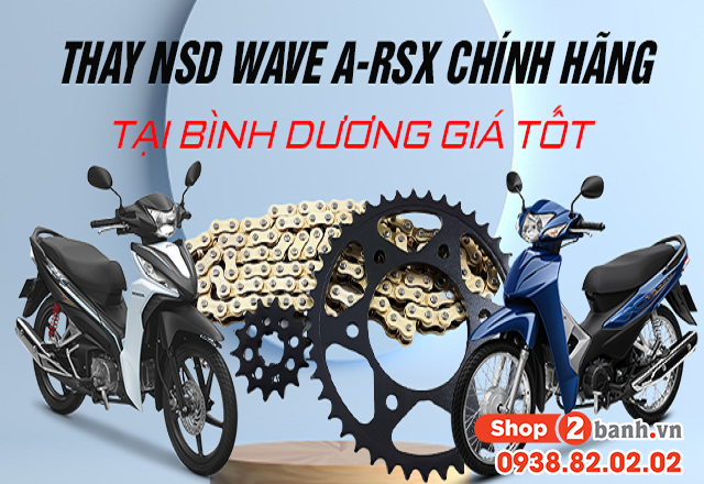 Thay nhông sên dĩa wave a-rsx chính hãng tại bình dương giá tốt - 1