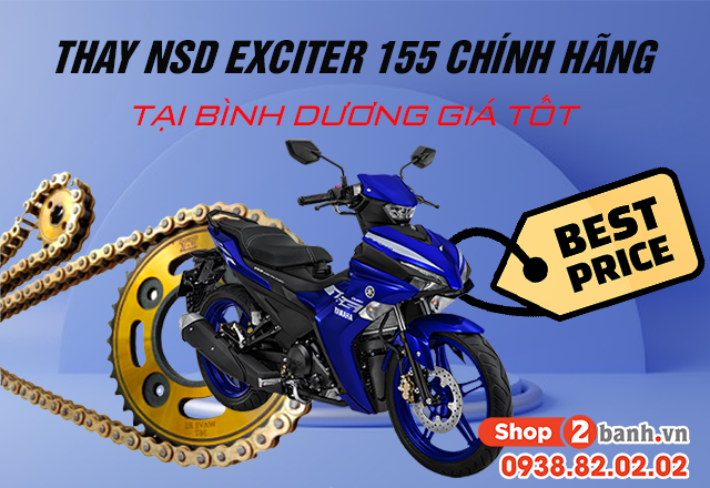 Thay nhông sên dĩa exciter 155 chính hãng tại bình dương giá tốt - 1