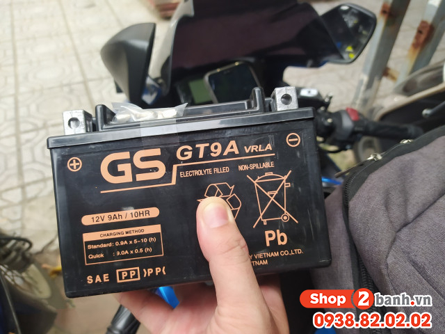 Bình ắc quy gs gt9a  - 1