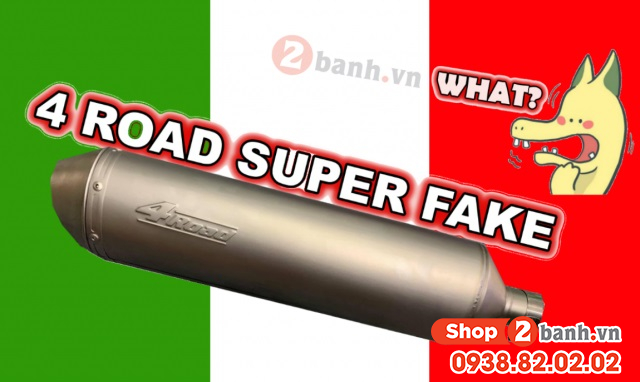 Cách phân biệt pô 4road thật và giả - 1