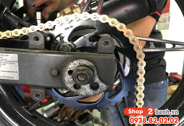 Xe máy chùng xích nên xử lý thế nào - 3