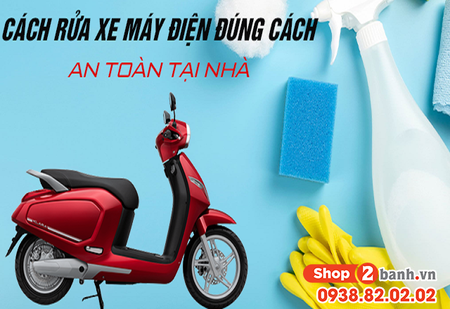 Cách rửa xe máy điện đúng cách an toàn tại nhà - 1