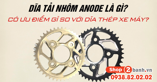 Dĩa tải nhôm anode là gì có ưu điểm gì so với dĩa thép xe máy - 1