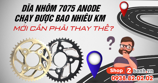 Dĩa nhôm 7075 anode chạy được bao nhiêu km mới cần phải thay thế - 1