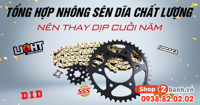 Tổng hợp nhông sên dĩa chất lượng nên thay dịp cuối năm - 1