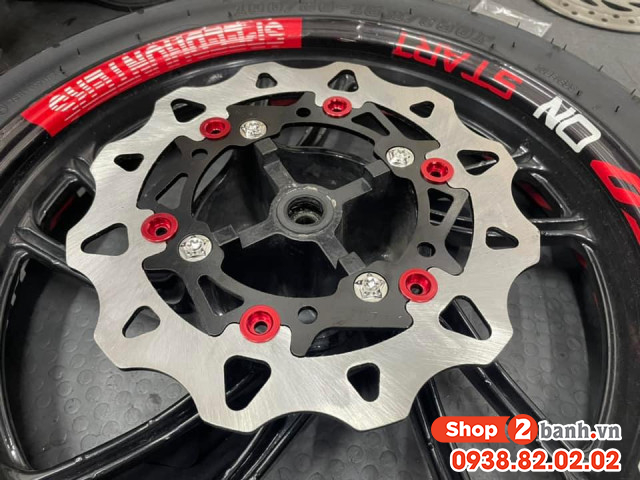 Bộ ốc đĩa salaya inox cho honda sh raider satria 8 con - 5