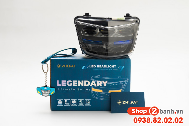 Đèn pha led 2 tầng cho wave 100110110s 1997 - 2004 chính hãng zhipat - 2