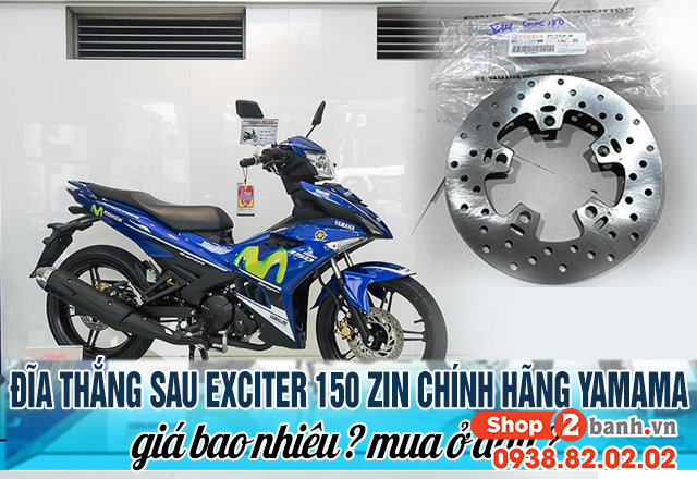 Đĩa thắng sau exciter 150 zin chính hãng yamaha giá bao nhiêu - 1