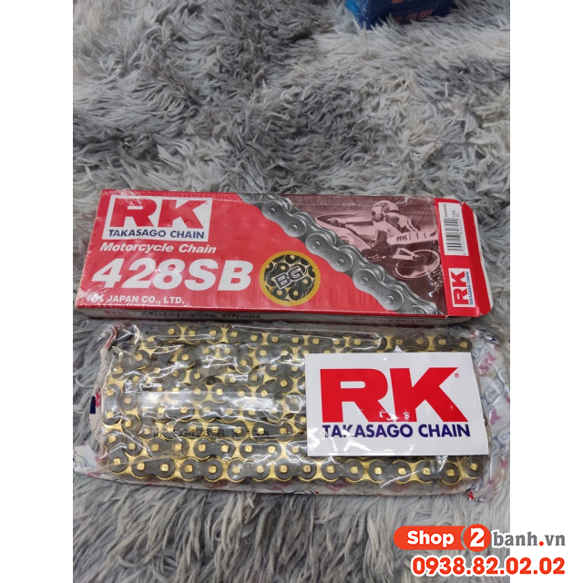 Sên rk vàng đen 428sb - 132l chính hãng - 1