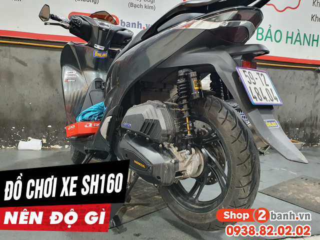 Đồ chơi xe sh160i - những món nên độ lên xe - 1