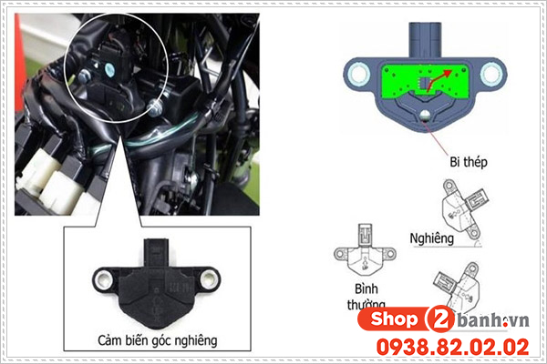 Cảm biến góc nghiêng xe máy là gì có tác dụng gì - 3