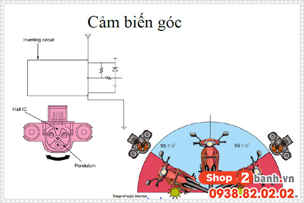 Cảm biến góc nghiêng xe máy là gì có tác dụng gì - 4