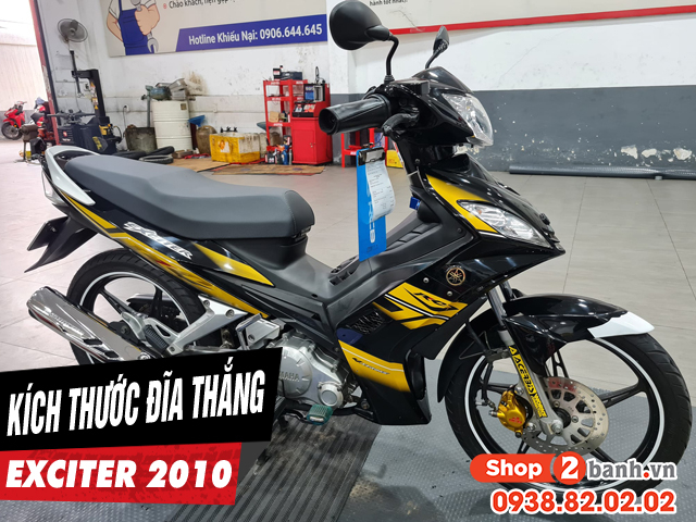 Kích thước đĩa thắng trước exciter 2010 4 số bao nhiêu thay loại nào phù hợp - 1