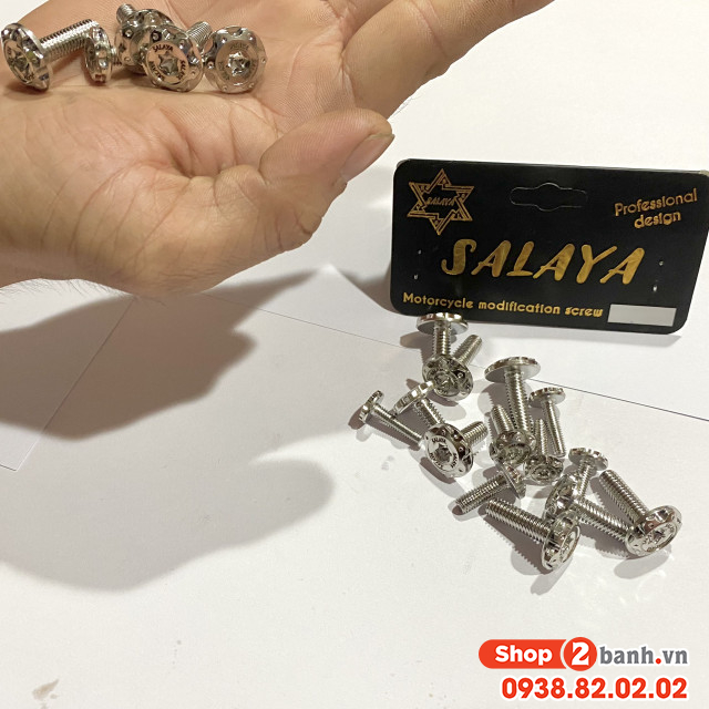 Bộ ốc salaya dàn áo cho xe honda wave a - 2