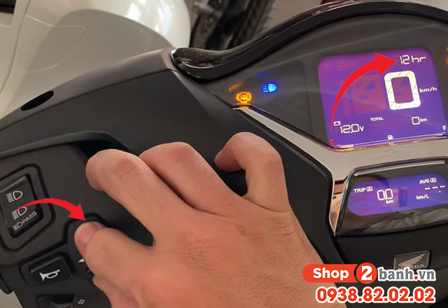 Hướng dẫn sử dụng đồng hồ xe sh 160 mới - 7