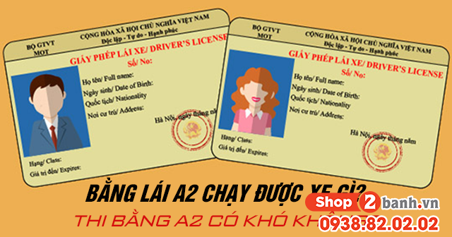 Bằng lái a2 chạy được xe gì thi bằng a2 có khó không - 1