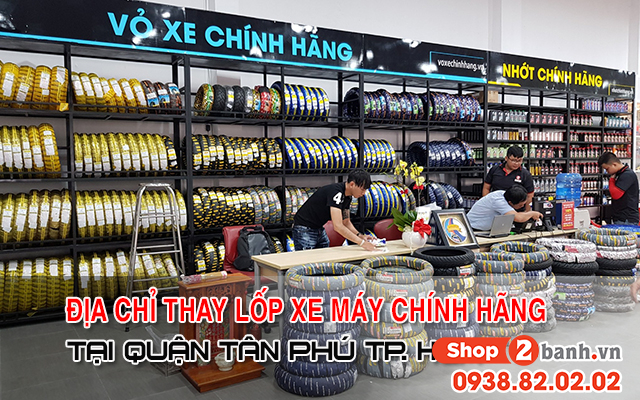 Địa chỉ thay vỏ lốp xe máy tại phường phú thọ hòa chính hãng giá tốt - 1