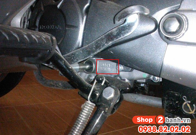 Cách xem số khung số máy xe wave alpha nằm ở đâu - 2