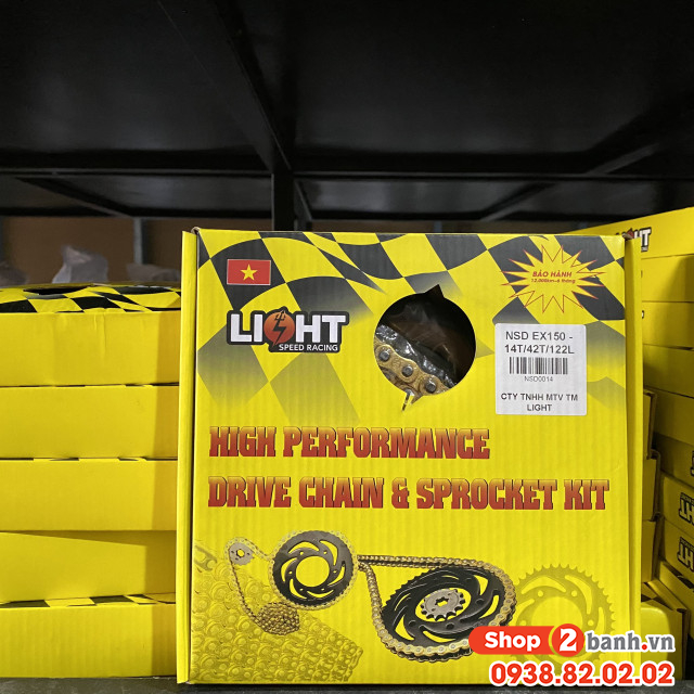 Bộ nhông sên dĩa light cho yamaha exciter 150 - 1