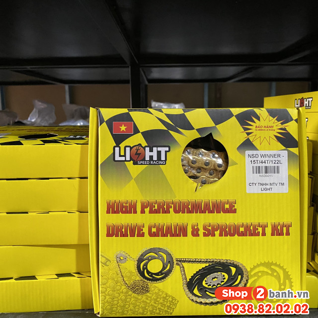Bộ nhông sên dĩa light cho honda winner 150 winner x - 1