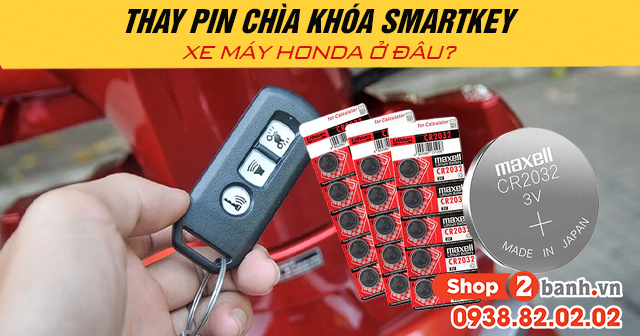 Thay pin chìa khóa smartkey xe máy honda ở đâu - 1