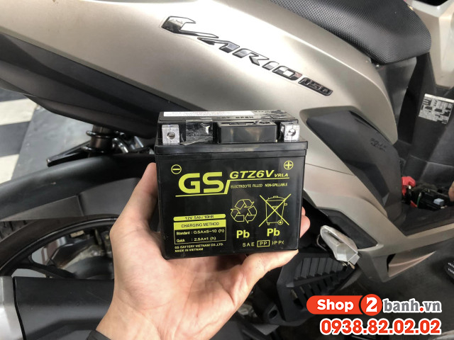 Bình ắc quy gs gtz6v - 4