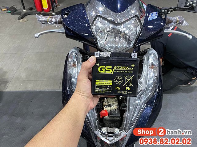 Bình ắc quy xe lead nằm ở đâu cách thay bình acquy honda lead 125 - 6