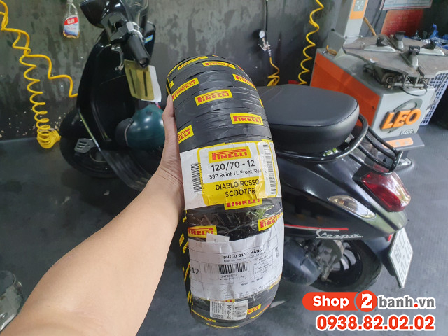 Vỏ pirelli 12070-12 diablo rosso scooter - 1