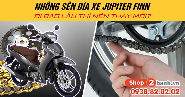 Nhông sên dĩa xe jupiter finn đi bao lâu thì nên thay mới - 1