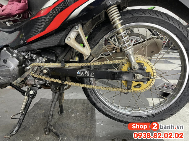 Bộ nhông sên dĩa x1r cho wave rs future 114l vàng crom - 4