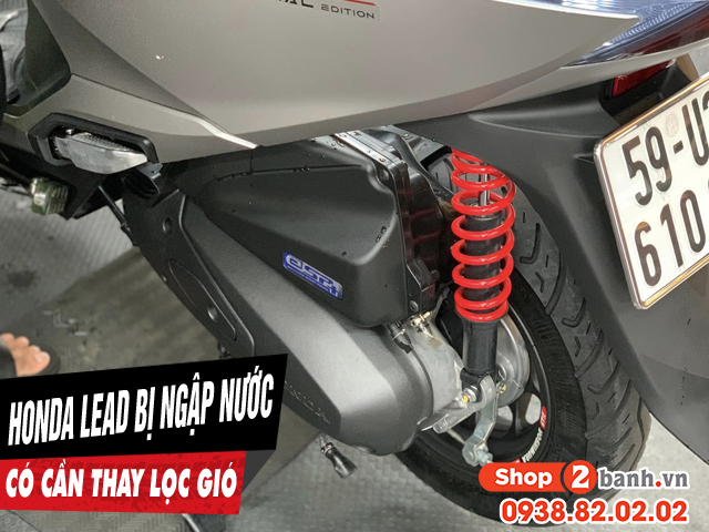 Xe honda lead chạy qua vùng ngập nước có cần phải thay lọc gió - 1