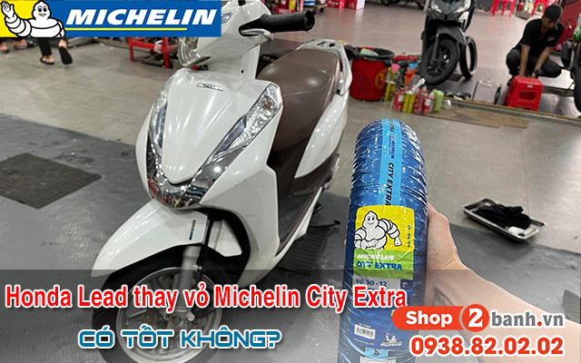 Honda lead thay vỏ michelin city extra có bám đường tốt không  - 1