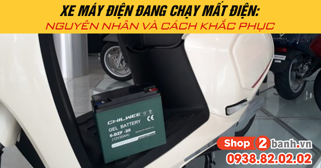 Xe máy điện đang chạy mất điện nguyên nhân và cách khắc phục - 1