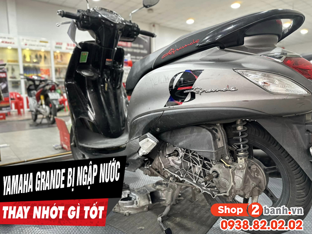 Xe yamaha grande chạy qua vùng ngập nước có cần phải thay lọc gió - 1