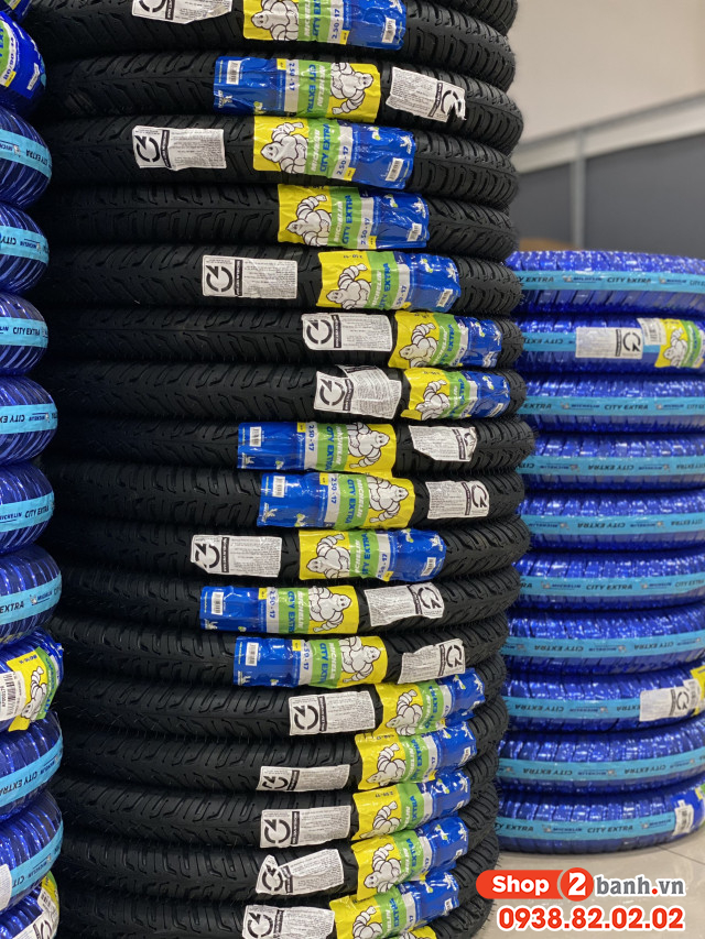 Vỏ có ruột michelin city extra 225-17 38p - 3