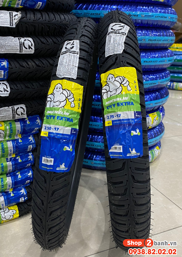 Vỏ có ruột michelin city extra 250-17 43p - 3
