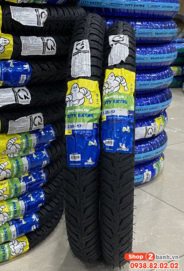 Vỏ có ruột michelin city extra 225-17 38p - 2